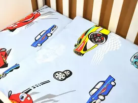Medvilniniai užvalkalai 90x120cm, lenkiškas patalynės komplektas kūdikių lovytei 60x120cm
