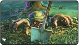 Ultra Pro - Duskmourn Juodas Stitched Playmat Special Guest - Guest Artist 1 (exhume) žaidimo Magic: The Gathering kilimėlis