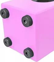 Keepdrum dc1m pk junior cajon taburetė vaikams rožinė būgno taburetė