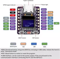 Diymore Esp32 C3 kūrimo plokštė su 0,42 colio oled ekranu, esp32 mini palaiko wifi bluetooth, tinkama iot kūrimui, 2 vnt.