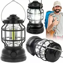 Turistinis kempingo žibintas biwak led lemputė su šviesos reguliavimu v2