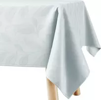 Filumi staltiesė 140 x 320 cm sidabro spalvos, skalbiama, tinkama naudoti viduje ir lauke, su augalų raštu Amalu