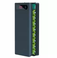 Powerbank korpusas 8 elementams 18650 Usb C Micro žibintuvėlis 2 diodai