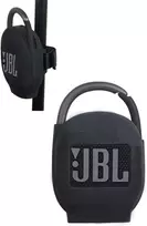 Kompiuterio kolonėlės Silikoninis dėklas Jbl Clip 5 / Clip 4 garsiakalbiui (juodas)