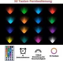 Įsmeigiami lauko LED prožektoriai Beek RGB 6 vnt., IP65