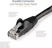 Startech.com 2m Cat6 Utp Rj45 tinklo kabelis, juodas