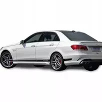 Mercedes W212 Amg šoniniai lipdukai Edition 1 Edition 507 komplektas juodas blizgus