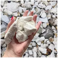 Balkaniškas kalcitas, šviesus sodo žvyras su blizgučiais, 20 kg