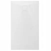 Dušo padėklas akmens tekstūros stačiakampis Riko baltas 140x90 cm