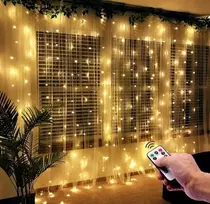 Led šviesos užuolaida 3x3m 300 Led šiltai balta