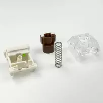 Zjmehty tylios klaviatūros jungikliai, Kailh Box Mute Brown jungikliai mechaninei klaviatūrai 3 kontaktų 45gf taktiliniai/rašymo ir žaidimų/vandeniui atsparūs jungikliai (mute Brown, 36 vnt.)