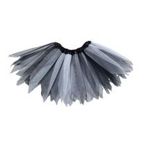Summer Rainbow Tutu Skirt Tulle Colorful Dance Pettiskirt Netting Ballet Skirts gray