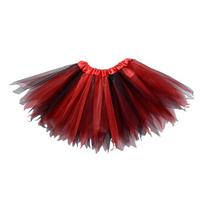 Summer Rainbow Tutu Skirt Tulle Colorful Dance Pettiskirt Netting Ballet Skirts brown