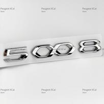 New 3D Car Hood Front Bonnet Grill Trunk Rear Number Emblem Sticker Suitable for Peugeot 408 508 508L 4008 5008 Car Accessories