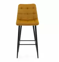 Home Design veliūrinė baro kėdė aksomas svetainei valgomajam Chic Curry