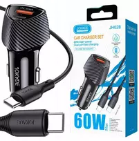 Automobilinis įkroviklis Pd60w Usb + Qc3.0 su C-lightning kabeliu Iphone
