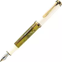 Pelikan Souveran 400 Tortoise-shell vidutinis plunksnakotis - baltas