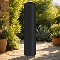 Cylindrical Solar Shower Guard Cover Adjustable for Garden brown