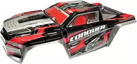 Harilla 1:16 rc automobilio kėbulas rc automobilio priedai, skirti 16101 16102 rc automobilių atsarginėms dalims, priedams, pakeitimo dalims, raudonas