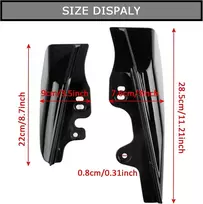 Psler® motociklo oro šilumos deflektorius, karščiui atspari plokštė, skirta touring street electra glide road king 2001-2008
