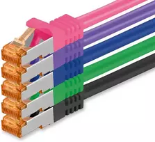 1attack.de Cat.7 tinklo kabelis Cat7 ethernet kabelis Patch kabelis tinklo Lan kabelis Cat.7 neapdorotas kabelis 10Gb/s (sftp Pimf Lszh) rinkinys su Rj45 jungtimi Cat.6a
