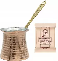 Virdulys Varinis kavos virimo puodelis 300 ml + turkiška kava 100g