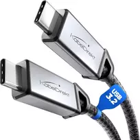 Kabelis Usb C 3.2 Gen 2, 20Gb/s, 240w, 1.5m, juodas