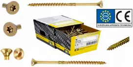 Staliaus sraigtai medžiui cs 6x60 torx kūginė galvutė Domax 200 vnt