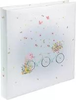 Goldbuch 08 042 vestuvių albumas „floral Tandem“ nuotraukų albumas su 60 baltų puslapių ir pergamentiniais skirtukais, atminimo albumas su „floral Tandem“ motyvu, nuotraukų albumas įsimylėjėliams, apie 30 x 31 x 4 cm