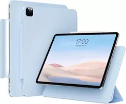 Jksml Magnetinis dėklas, skirtas Ipad Pro 11 colių M4 (2024), plonas trigubas sulankstomas stovas, palaiko Pieštukas Pro/usb-c ir automatinį miego/budėjimo režimą, neslystantis ir atsparus įbrėžimams Pu odos, žydros spalvos