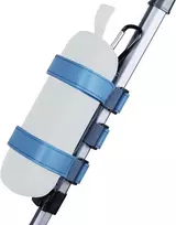 Automagnetola Lebakort nešiojamo garsiakalbio laikiklis 7–12 colių bluetooth belaidžiam garsiakalbiui golfo vežimėlio turėklams dviračiui valčiai lauko reguliuojami dirželiai (mėlynas)