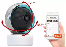 Mini Ip Wifi kamera pasukama auklė Tuya stebėjimas