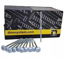 Staliaus medvaržčiai su lėkšteline galvute Ct 5x60mm Zng balti 200 vnt. Domax