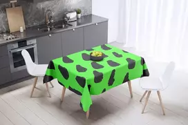 Bonamaison virtuvės dekoratyvinė staltiesė neoninė žalia dūmų 140 x 140 cm - sukurta ir pagaminta Turkijoje