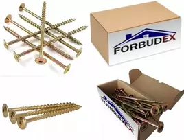 Medvaržčiai su lėkšteline galvute 8x180, skirti stogams, Wkrętdrew, torx, 50 vnt.