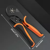Nconco Replės užspaudimui 0.08-16 mm² rinkinys, vielos galų antgalių replės su 1200 vienetų dvigubų ir vienagyslių vielos galų antgalių rinkiniu, skirtos "pasidaryk pats" ir pramoniniam naudojimui, izoliuotos