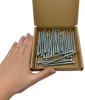 30 vnt. Din 571 cinkuoto plieno šešiabriaunių medvaržčių M5 x 80 mm, šešiabriaunis varžtas, raktiniai varžtai, šešiabriaunė galvutė, karietiniai varžtai (30, M5 x 80 mm)