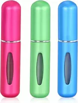 3 vnt. kelioniniai purškiami buteliukai kvepalams 5 ml atomizer mega rinkinys