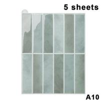 5/10Pcs No Residue Wall Tile Stickers Peel and Stick Waterproof Oil Proof Heat Resistant for Kitchen Sink Area Decor A10