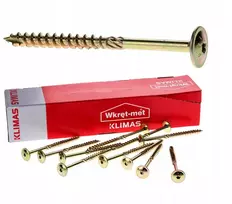 Wkret Met Klimas Staliaus sraigtai 8x200 torx galvutė su poveržle 50vnt