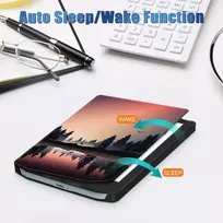 Dėklas skirtas Pocketbook Verse pb629 / Verse Pro Pb634 e-skaitykliui 6 colių atverčiamas dėklas su automatine miego/pabudimo funkcija, Twilight