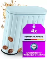 4 x pakaitinis filtras Philips Aquaclean Ca6903/22 | apsauga nuo kalkių ir geresnis kavos skonis | lengvas montavimas | tinka visiems Aqua Clean įrenginiams | vandens filtras, skirtas Saeco® ir Philips®