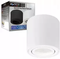 Baltas Led lubinis šviestuvas Gu10, reguliuojamas, 80mm