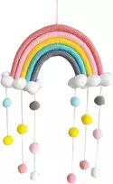 Nicole Knupfer Macramé vaivorykštės sienų dekoracija namams Boho kambario dekoras rankų darbo gobelenas vaikų kambario sienų dekoracija