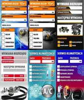 Serviso pakabukai, skirti alyvos, paskirstymo, kondicionieriaus keitimui, 5 vnt.