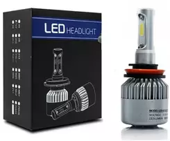 Motociklo keturračio led lemputė H8 16000lm S2 72w 12v 24v canbus su ventiliatoriumi 1vnt