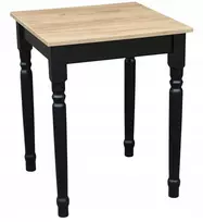Metdrew virtuvės stalas 60x60 loft juodas craft