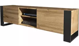 Fargo loft 160 cm tv staliukas/komoda, ąžuolo wotan spalvos