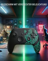 Switch valdiklis, belaidis, pro valdiklis, belaidis suderinamas su Switch/oled/lite, Firefly Rgb Bluetooth valdiklis, žaidimų pultelis su 7 Led spalvomis, Nfc, Turbo, Macro, judesio jutiklis, Paddle, Miner