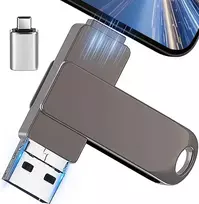 Usb atmintinė 512gb 3-in-1 su usb-c adapteriu, išorinė atmintinė telefonui, android, planšetei, pc ir nešiojamam kompiuteriui - greitas duomenų ir nuotraukų atsarginis kopijavimas, suderinama su ios ir android, (juoda)